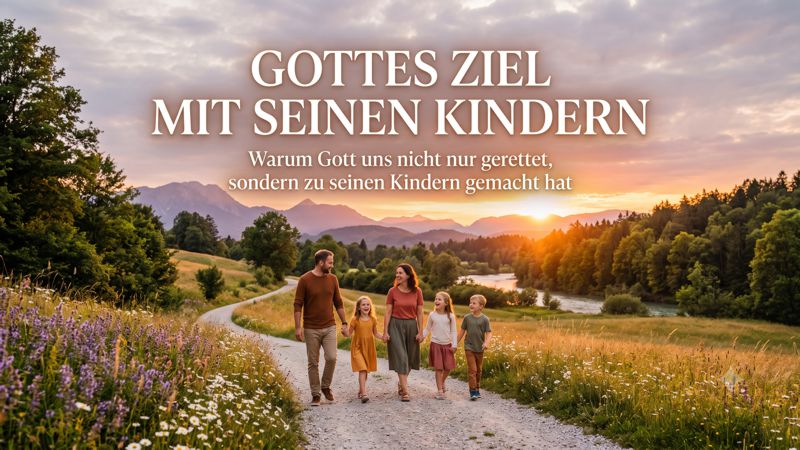 Gottes Ziel mit seinen Kindern.